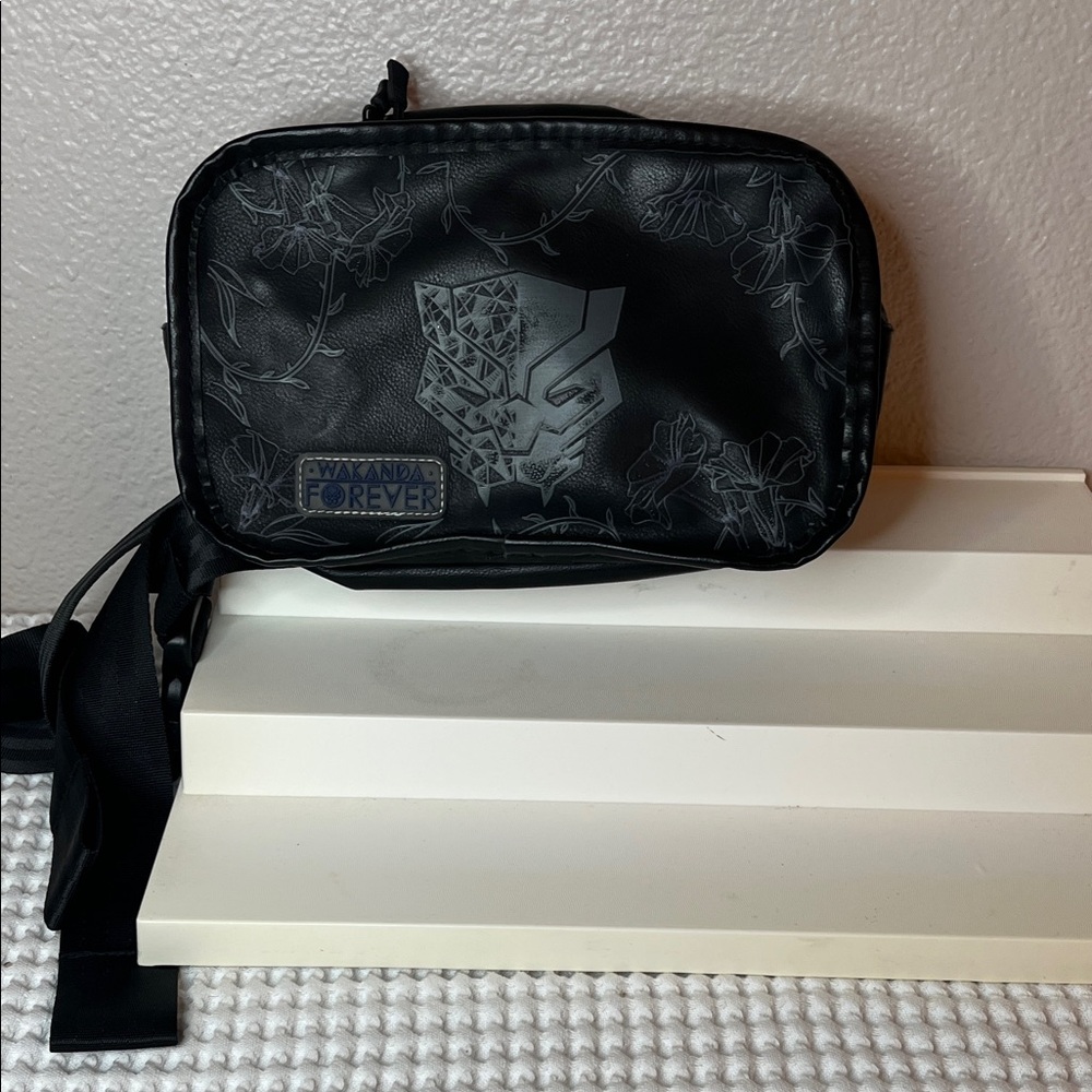 Black Panther Themed Black Waist Pack